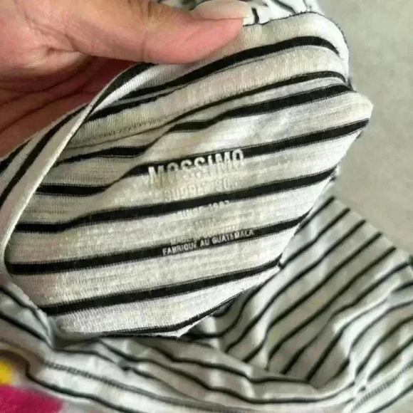 V-neck Long Sleeve Striped Shirt - Picture 3 of 3